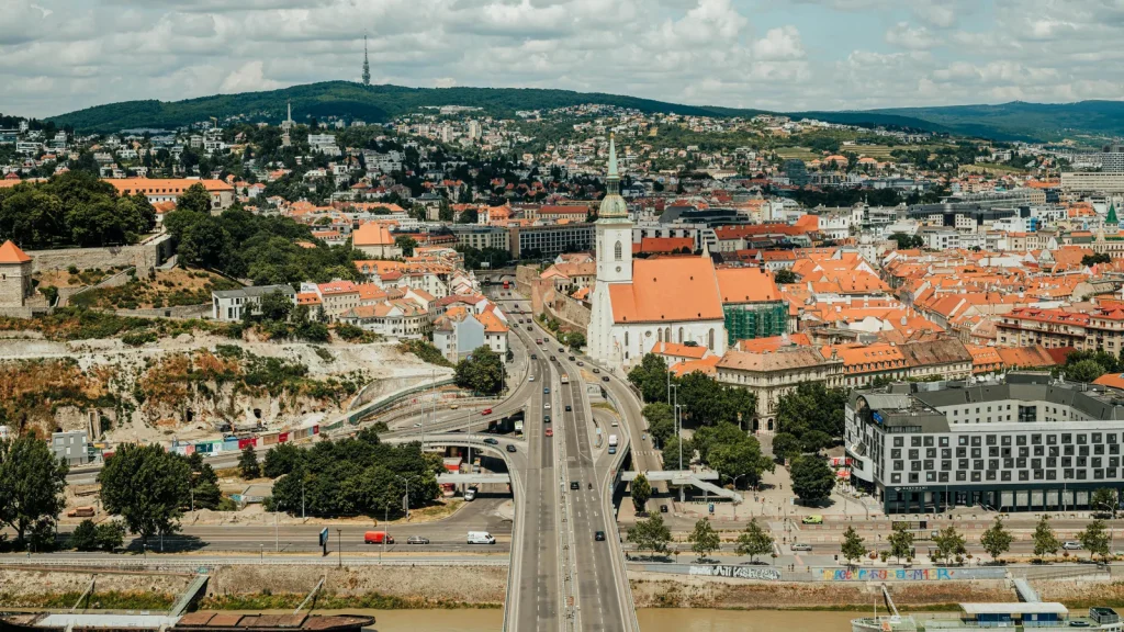 visuel principal sur Bratislava vienne bateau