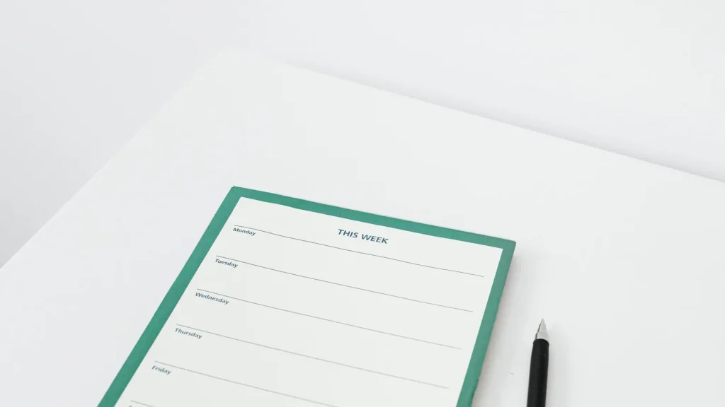visuel principal sur Check list week end