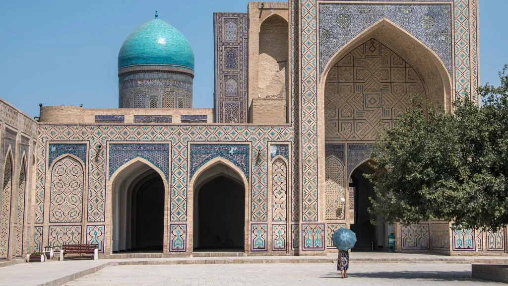 Scène de voyage pour ouzbékistan dangereux