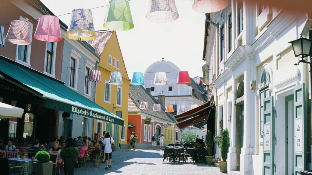 Scène de voyage pour szentendre